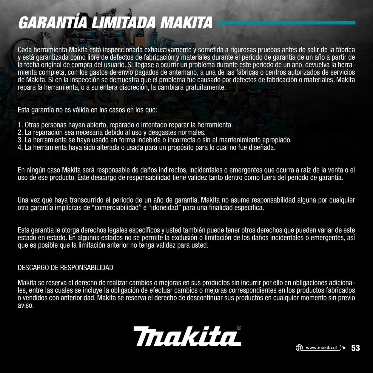 Catálogo Makita 01.01.2022 - 31.12.2022